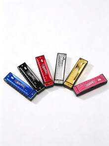 [SKETCHIA Harmonica] SKETCHIA 10-Hole Chromatic Harmonica C Key | Durable Plastic Polished Finish - Includes Protective Case, Ideal Gift For Beginners - Multicolor - View 3