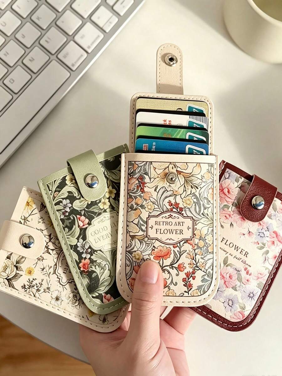 Women's Bus Card Holder Credit Card Wallet, Vintage Oil Painting ...