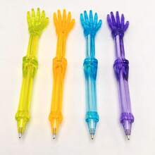 1/4, 12pcs, Finger Joint Signature Pen, Skeleton Hand Shaped Neutral Pen, Black Ink, Suitable For Teachers, Office, School Supplies, Halloween Gift, Random Style (One Size = Random 1pc) - Multiple Styles - View 5