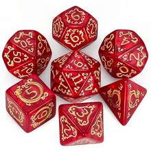 Premium Multi-Sided Dice Set (7 Pieces) Dragon Dice For D&D Roleplaying Game MTG Tabletop Games The Perfect Gaming Gift For Halloween, Christmas, And Fantasy Roleplaying Adventures! - Multicolor - View 13