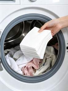 100/50/10Pcs, Color Catcher Sheets, Prevent Color Bleeding, Allow Mixed Laundry, Maintain Bright Fabric Color, Suitable For Clothes, Bed Sheets, Duvet Covers & Socks, Preserve Original Hue, Ideal For Household & Laundry Room Use - Multiple Styles - View 6