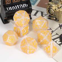 Premium Multi-Sided Dice Set (7 Pieces) Dragon Dice For D&D Roleplaying Game MTG Tabletop Games The Perfect Gaming Gift For Halloween, Christmas, And Fantasy Roleplaying Adventures! - Multicolor - View 20