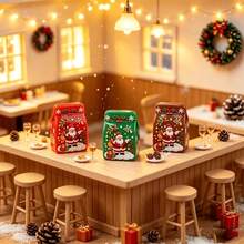 12pcs/Set, Winter Christmas Theme Mini Ornaments, 3pcs Mini Reindeer Crystal Balls And 3pcs Mini Gift Boxes Resin Items, Collectible Figurines, Suitable For Micro Scene Decoration, Home Decor, Car Interior, Party Decoration, Small Gift - Multicolor - View 6