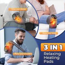Knee Massager, Electric Knee Warmer, Vibrating Massager, 3-In-1, Shoulder, Leg, Arm Soothing Device, 5000mAh Rechargeable Battery - View 8