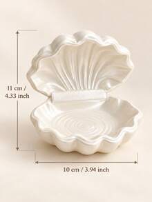 Pearl Shell Jewelry Storage Box, Elegant Shell Decorative Box, Suitable For Vanity, Wardrobe, Bedroom, Bathroom, Desk Decoration, Practical Storage Gift For Women And Girls, Showcasing Their Elegant Style - Multicolor - View 6