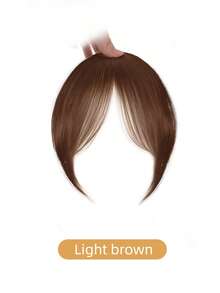 3D 8-Shaped Bangs Hair Piece For Women, Top Hair Extension For Volume And Fluffiness, Seamless Forehead Contour, French Style Natural-Looking Synthetic Bangs - Multicolor - View 14