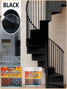 2-In-1 Rust Remover & Metal Primer, Effectively Prevents Rust And Extends Metal Life, Quickly Forms Protective Layer And Reduces Waiting Time, Fast Rust Removal, Convenient And Efficient, Saves Time And Effort, Practical Gift For Family And Friends For Holidays, Christmas And Halloween - A - View 2