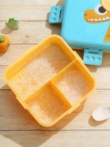 1pc Cartoon Print Lunch Box, Leak-Proof Divided Lunch Box With ...