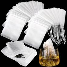 Tea Filter Bags, Empty Tea Bags With String, Disposable Tea Bags, Empty Tea Bags With String For Loose Leaf Tea, Spices, Coffee, Tea Accessories, Kitchen Utensils - Multicolor - View 11