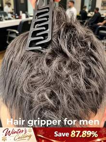 2 st bredtandad kamset – unisex, idealiskt verktyg för att skapa voluminösa lockar. Texturerat handtag som passar alla hårtyper. Denna stylingskam kan lyfta rötterna, hjälpa män att skapa voluminösa frisyrer och dölja kluvna toppar; passar även för styling av lugg. Lämplig för daglig användning, affärsresor, utflykter och kontorsbruk. - flerfärgad - Visa 2