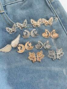 Butterfly-Shaped Waist Tightener Buckle, Tool-Free No-Trace Adjustable Buckle For Loose Pants, Adjustable Waist Buckle For Various Pants, Ready-To-Use Butterfly Buckle Pin - Multicolor - View 4