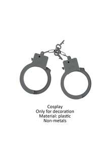 Cosplay Police Hat Set, Party Hat, Valentine's Day Hat Set, Cosplay Handcuffs, Cosplay Prop Stick, Halloween Gift Hat, Suitable For Theme Party, Party Costume, Police Style - Multicolor - View 13