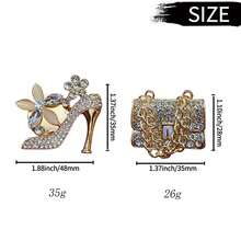1pc Shiny Crystal High Heel Car Air Vent Clip, Crystal Handbag Car Fragrance Air Vent Clip Pendant, Rhinestone Diffuser Air Vent Clip, Shiny Car Air Conditioner Decoration, Exquisite Christmas Gift, New Year Gift, Exquisite Gift For Friends - Rhinestone Air Vent Ornament - View 11