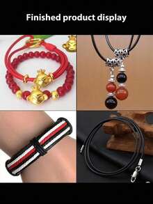 0.5mm/0.8mm/1.0mm/1.5mm/2.0mm Waxed Cord Braiding Rope, Suitable For Bracelets, Necklaces And Pendants, Handmade Supplies, Braiding Rope Accessories, Braiding Rope Crafts - Multi-color - View 10