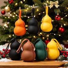 Cute Gourd-Shaped Silicone Makeup Bag, Mini Zipper Storage Pouch Key Bag For Earphones, Keys, Lipstick, Coins, Backpack Charm, Multi-Functional Storage Bag, Christmas Holiday Gift - Multicolor - View 7