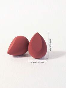 10pcs/20pcs Dual-Use Dry & Wet Makeup Sponges, Multi-Color Latex-Free Reusable Washable , Soft Flawless Makeup Applicator For Powder, Liquid, Makeup Design, Travel Essential - Burgundy - View 3