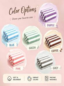 Personalized Striped Beach Towel, Customized Name Pool Towel, Perfect For Beach, Poolside And Seaside Vacation. This Multi-Functional Beach Towel Is The Perfect Choice For Outdoor Beach Activities And Travel, Providing You With A Comfortable Relaxation Experience - Multicolor - View 7