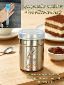 1pc Stainless Steel Multi-Function Powder Shaker, Fine Mesh Sieve Design, Can Be Used As Salt Shaker, Pepper Bottle, Coffee Powder Dispenser, Flour Sifter. Evenly Dispenses Spices, Pepper Powder, Coffee Powder, Flour, Suitable For Baking, Western Cooking, BBQ, Corrosion-Resistant And Easy To Clean, Essential Kitchen Baking Tool, Simple And Practical Cooking Accessory, Suitable As A Gift. - Multicolor - View 18