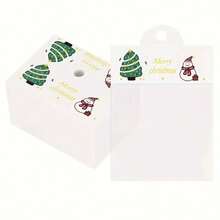 100pcs,Christmas-Themed Jewelry Display Bag, Perfect For Packaging Small Items Such As Bracelets, Earrings And Headwear For Small Businesses - Multicolor - View 1