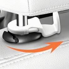 2/4PCS[Hidden]Car Headrest Hooks, Car Seat Back Hooks, Rear Seat Storage Hooks, ABS Multi-Functional Car Interior Hooks, Black/Brown, Universal For Most Car Models. Home & Life Storage & Organization Car Storage. Headrest Hooks One-Click Installation! Hidden Design Doesn't Take Up Space, Hang Bags, Umbrellas, Takeout, Black And Brown Colors, Multi-Purpose Hook, Keep Rear Seat Tidy. Convenient And Practical, Sturdy And Durable, Beautiful And Functional. - Multicolor - View 5