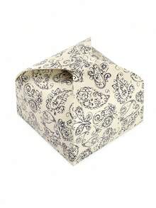 12pcs 2 Styles Floral Food Packaging Boxes, Vintage Pattern Snack Candy Cookie Pastry Gift Boxes For Bakery Cafe Party Takeaway Display - Multicolor - View 7