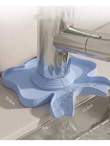 Faucet Drip Mat, Silicone Kitchen Countertop Splash‑Proof Mat, Non‑Slip Quick Dry Sink Protector Mat, Water Diverter Counter Mat For Kitchen, Bathroom Vanity, Laundry Room Sink - Multicolor - View 10
