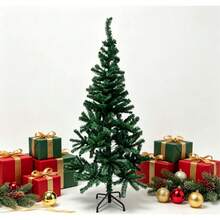 This Realistic Artificial Christmas Tree Is Made Of High-Quality PVC Material, Comes With A Sturdy Metal Foldable Stand. Available In 6 Sizes: 60cm,90cm,120cm,150cm,180cm,210cm. Easy To Assemble And Store. Reusable For Many Holiday Seasons. - Green - View 17