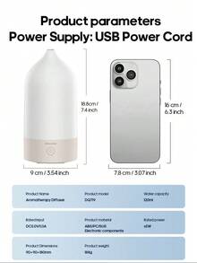 kinscoter 1pc 150ml Mini USB Aroma Diffuser, Compact Portable Ultrasonic Air Humidifier, Lightweight & Colorful, Suitable For Office And Home Use - Multicolor - View 11