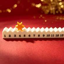 1pc 12-Month Christmas Countdown Calendar Desktop Decoration With Jagged Track And Star-Shaped Christmas Tree Ornament, Fun Calendar Decor For Christmas Tabletop Arrangement, Great Gift Choice - View 6