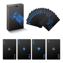 Blue Plastic Playing Cards, PVC Waterproof Tear-Resistant, Matte Texture, Durable, Suitable For Bar Games, Outdoor Activities, Family Gatherings, Friends Get-Togethers, Ideal For Games, Parties, Celebrations And Gifts - Blue - View 6
