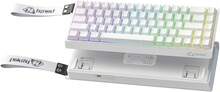 ATTACK SHARK*FREEWOLF S68 Keyboard Gaming 68 Tombol, Keyboard Berkabel Kompak 60%, Tutup Tombol PBT dengan Legenda Samping, Saklar Membran Senyap, Lampu Latar RGB 16 Juta Warna, Desain Ergonomis, USB untuk PC & Mac - View 6
