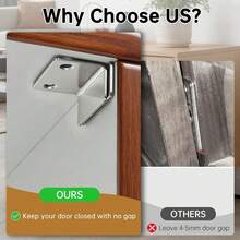 Lnvisible Magnetic Cabinet Catch Set Ultra-Slim L-Shaped Magnetic Catch; Easy To Install; Suitable For Kitchen Cabinets And Wardrobe Doors; Ensures Secure Closure. - A - View 6