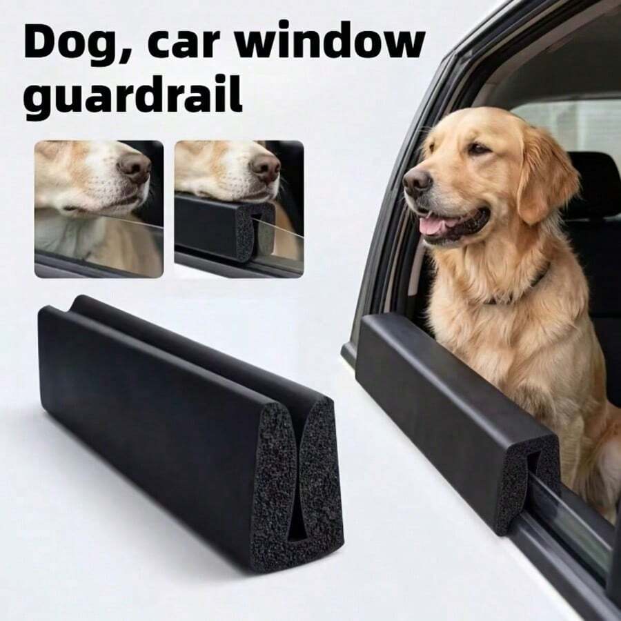 Dog Window Handrail, Soft Foam Pet Window Guardrail For Car Travel, Universal Window Threshold Buffer, Anti Saliva And Rain Protection Strip, Dog Comfortable Chin Support Pad, Pet Road Travel Accessories, Protect The Windows - one-size - View 1