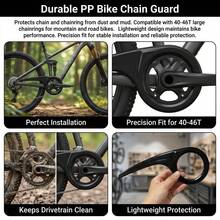 Black Bike Chain Guard PP Plastic Cover For 40-46T Chainring, Dust Shield For Mountain & Road Bikes - Multicolor - View 6