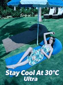 1pc Beach Mat With Inflatable Pillow, Sand-Proof Outdoor Mat, Foldable Portable Waterproof Mat For Camping, Picnic, Solo Sleeping, Sunbathing Pad - A - View 8