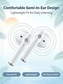 Earbud TWS Bluetooth Nirkabel dengan Peredam Kebisingan, Kualitas Suara Stereo HiFi, Casing Pengisian Daya Nirkabel, Desain In-Ear Tahan Air, Cocok untuk Perjalanan, Kebugaran, Aktivitas Luar Ruangan, dan Penggunaan Sehari-hari. - A - View 4