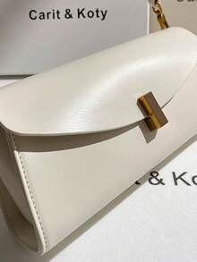 Carit & Koty 1pc Women's Shoulder Bag, PU Leather Baguette Bag With Adjustable Shoulder Strap, Suitable For Commuting, Dating, Shopping, Vacation Essential - Multiple Styles - View 6