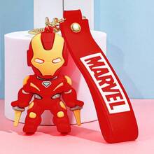 Hasbro Iron Man PVC Figure Keychains With Printed Wrist Strap Portable Bag Charm For Collecting Enthusiasts Backpack Handbag Daily Accessory Collection Gift - One Size - View 7