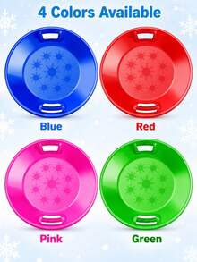 1pc Foldable Thickened Ski Sled, Snow Sled, Snow Tube, Snowboard - Multicolor - View 10