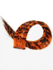 Leopard Pattern Mix Color Clip-In Hair Extensions, Y2K Streetwear Style Claw Clips Hair Claws Hair Barrettes,Hair Accessories, Head Accessories - Multicolor - View 9