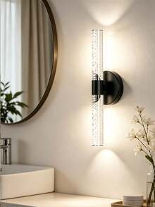 Bubble Crystal Rechargeable LED Wall Light, Remote Control Dimmable 3-Mode Wireless Wall Lamp, Creative Crystal Decorative Light, Suitable For Bedroom, Bathroom, Dressing Area, Entrance Hallway Background Wall - Multicolor - View 7
