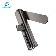 2-In-1 Type-C To 3.5 Mm Adapter With Foldable Support | Hi-Fi Audio, Smart DAC, And Hands-Free - Black - View 1