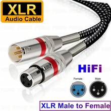 FYRVW XLR Cable, XLR Microphone Cable, Male To Female XLR Extension Cable, Balanced Speaker Audio Cable, Broadcasting Cable - Silver - View 9