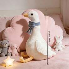 Big White Goose Crochet Material Kit, Handmade Crochet Kit DIY Material Pack, Realistic Goose Knitting Kit, Complete DIY Handmade Kit Suitable For Beginners And Professional Crochet Enthusiasts, Healing Desktop Decor Gift, Creative Gift (Unfinished Product, Knitting Required) - C-Multicolor Set - View 3