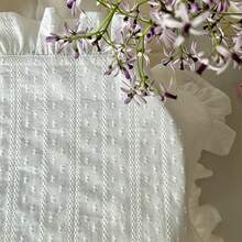 1/2/4pcs Double Row Dotted Hollow Small Hole Double-Layered Ruffle Edge Small Tablecloth Desktop Decoration Background INS Style Placemat Napkin - Multicolor - View 11