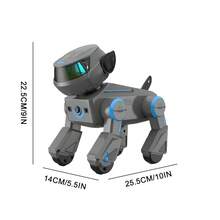 Smart Robot Dog, Remote Control AI Robot Dog Toy, Bluetooth Programmable Robot Pet With Motion Sensing Touch Song Dance, Gray 3rd Generation Electronic Robot Dog For Kids Boys Girls, Rechargeable Toy Robot Gift - Grey - View 9