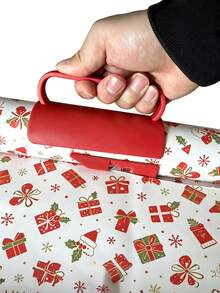 Christmas Gift Wrapping Paper Roll Sliding Cutter, Handmade Paper Cutting Tool, Christmas Birthday Party Supplies - X - View 7