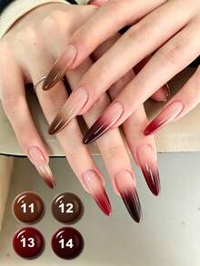 LIMEGIRL 16 Colors 5g UV/LED Gradient Painting Gel, Removable, High Color Saturation, Suitable For Beginners, Can Create Gradient Blending, Halo, French Manicure, Suitable For Home DIY And Nail Salon - Multicolor - View 20