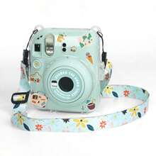 Mini 12 Transparent Protective Case, Anti-Drop Clear Shell With Back Pocket + Lanyard + Cartoon Stickers, PVC Material, Non-Yellowing, Anti-Scratch Camera Photography Accessory, Multiple Colors Available, Crystal Protective Case - Camera Not Included - View 11