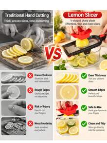 1 Set Adjustable Stainless Steel Blade Handheld Vegetable Slicer Kitchen Tool - Multicolor - View 10